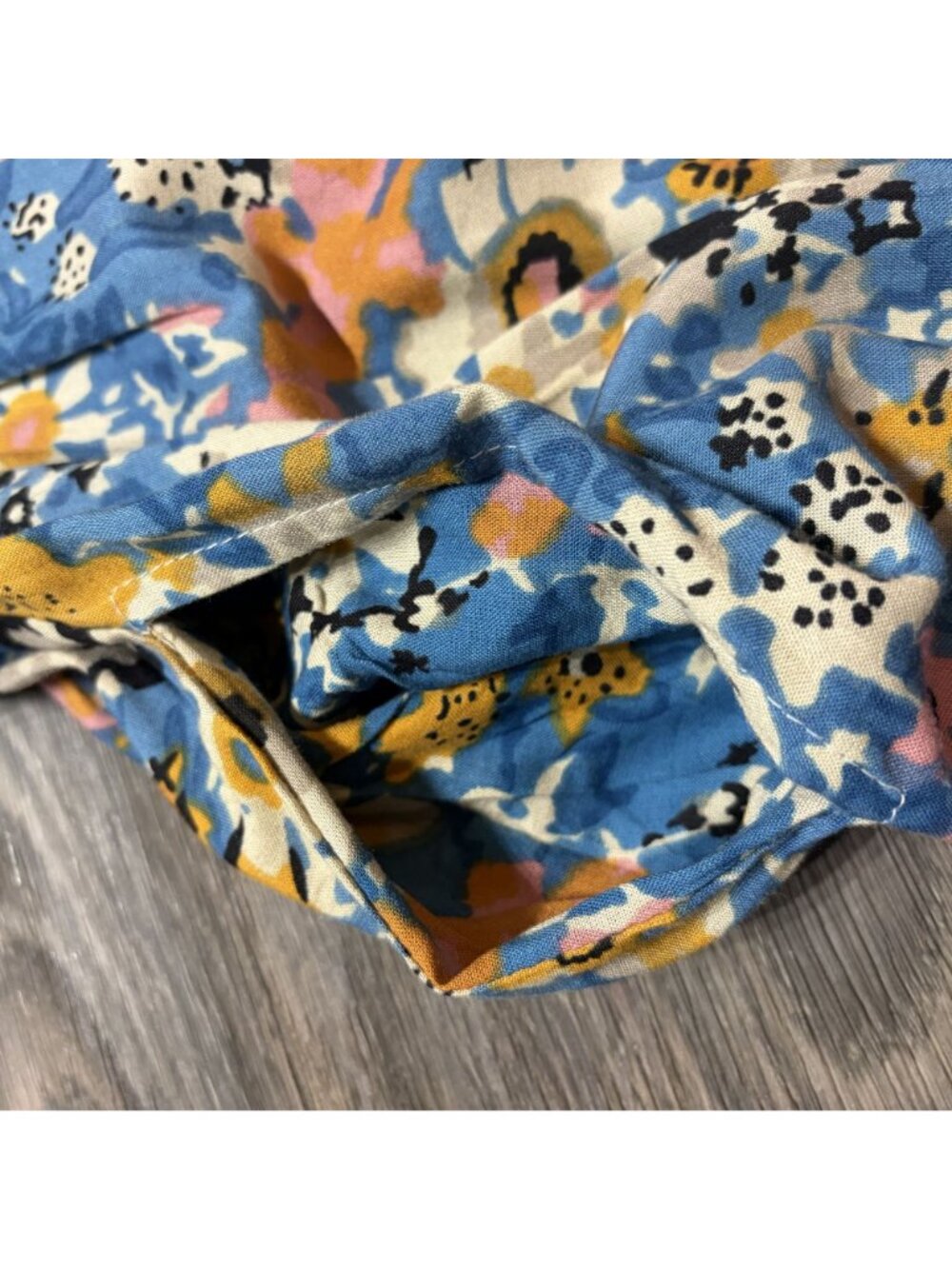 Natural Life Bailey Jumpsuit Floral XL Blue Pink Wide Leg Bohemian Pockets NEW - Picture 14 of 16